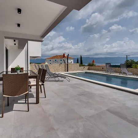 Lavanda -semi-detached With A Pool And A Panoramic View, Close To A Sandy Beach- By Traveler Tourist Agency Krk